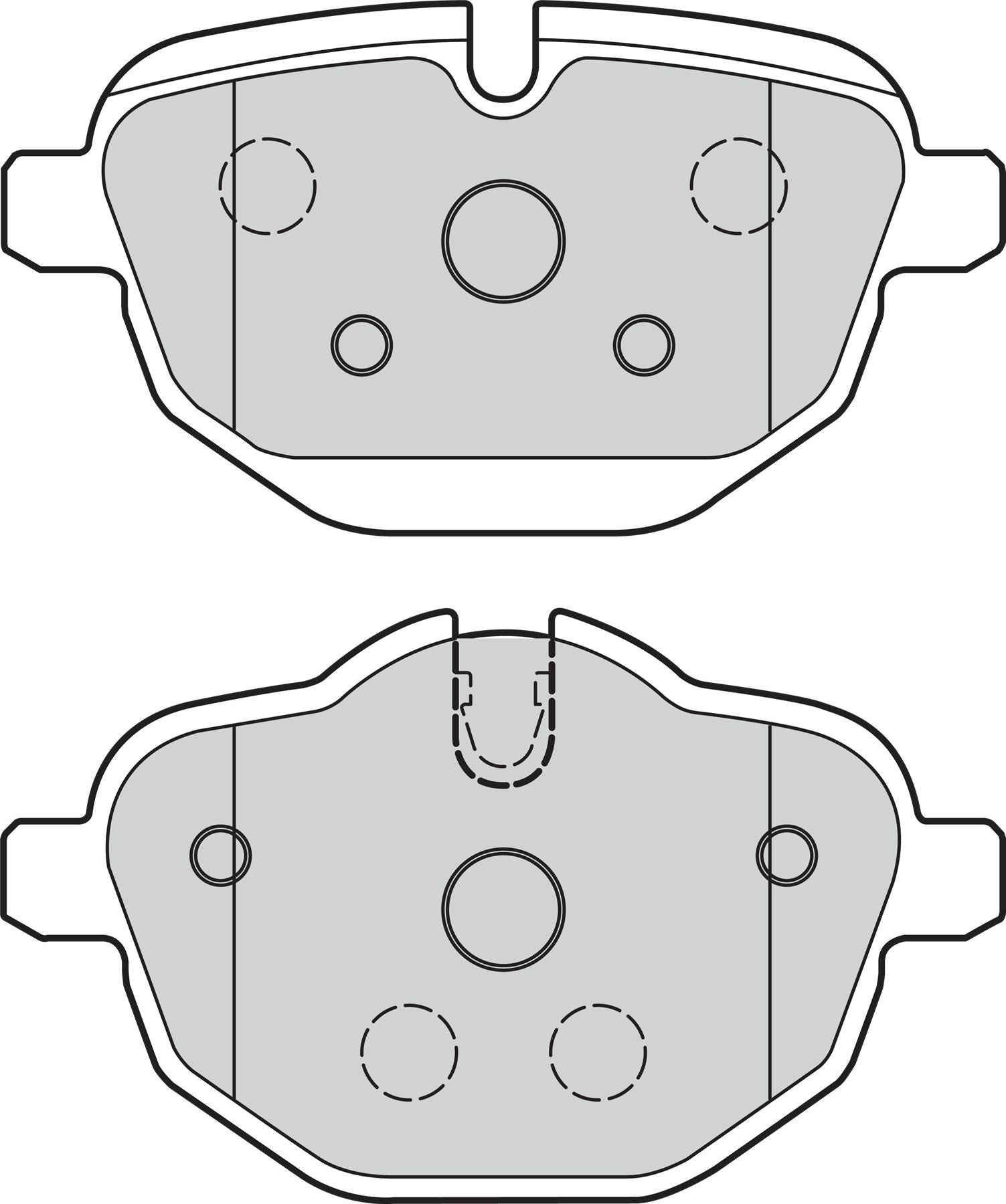 Valeo Rear Brake Pad Set for BMW & Alpina Bmw, OEM quality, OEM 34 20 6 877 648, MPN 302159