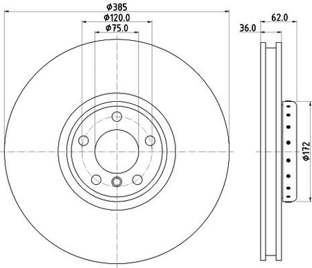 Hella Brake Disc for BMW, OEM quality, OEM 34116782067 - View 3