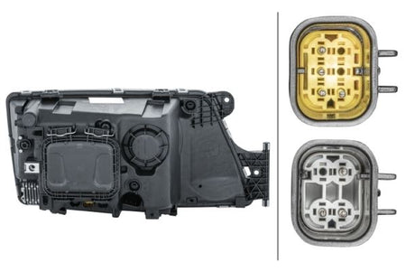 MAN TGS TGX Left Headlight, Hella OEM, OEM 81251016763 - View 2