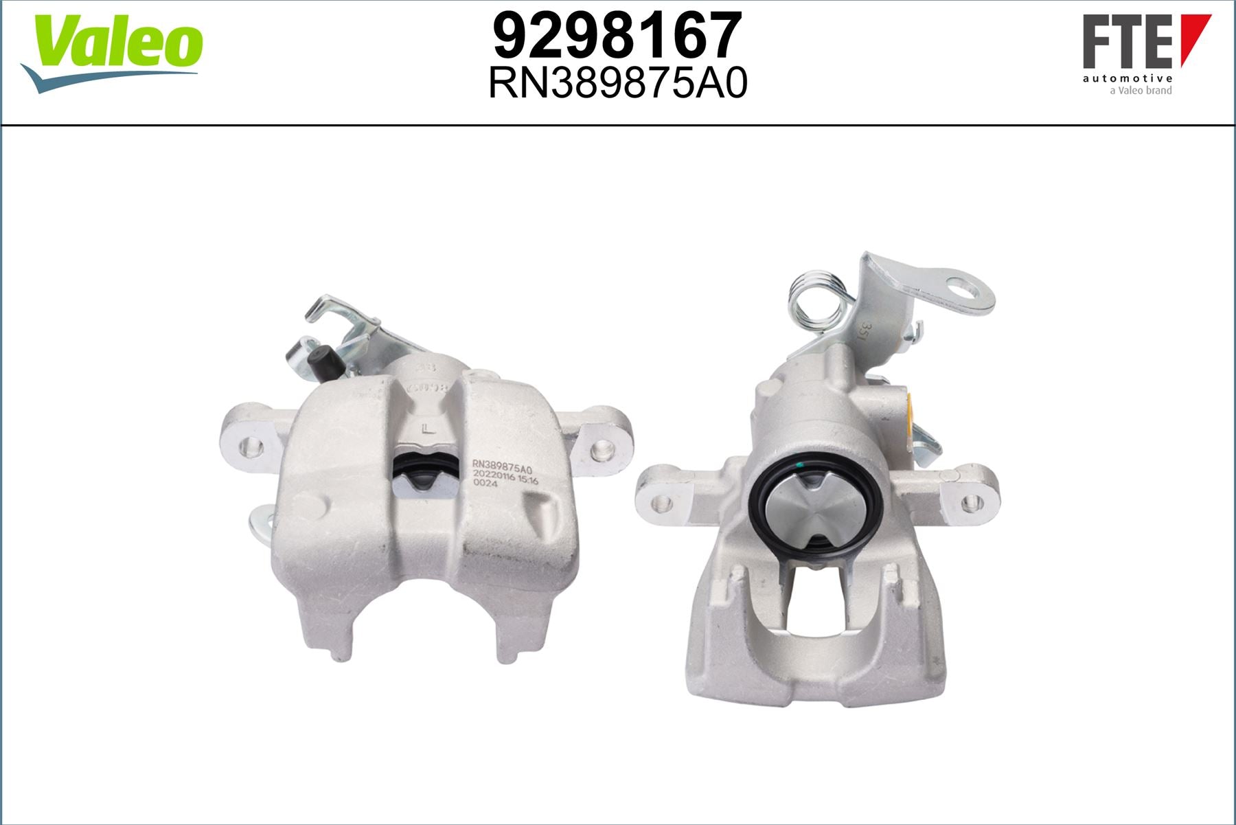 Valeo Left Brake Caliper Left for Fiat, Lancia & more, OEM quality, OEM 71793096, MPN 9298167
