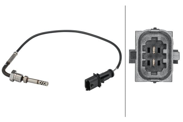Hella Exhaust Gas Temperature Sensor for Fiat, OEM quality, OEM 55200036, MPN 6PT 358 181-601