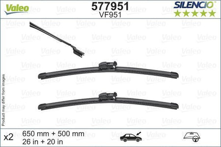 Valeo Front Wiper Blade Set for Jaguar, BMW & more, OEM quality, OEM 61617469821 - View 6