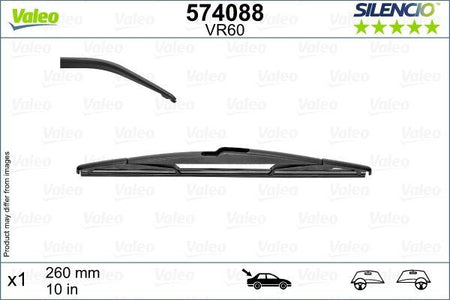 Renault Captur Rear Wiper Blade, Valeo OEM, OEM 287903260R, MPN 574088