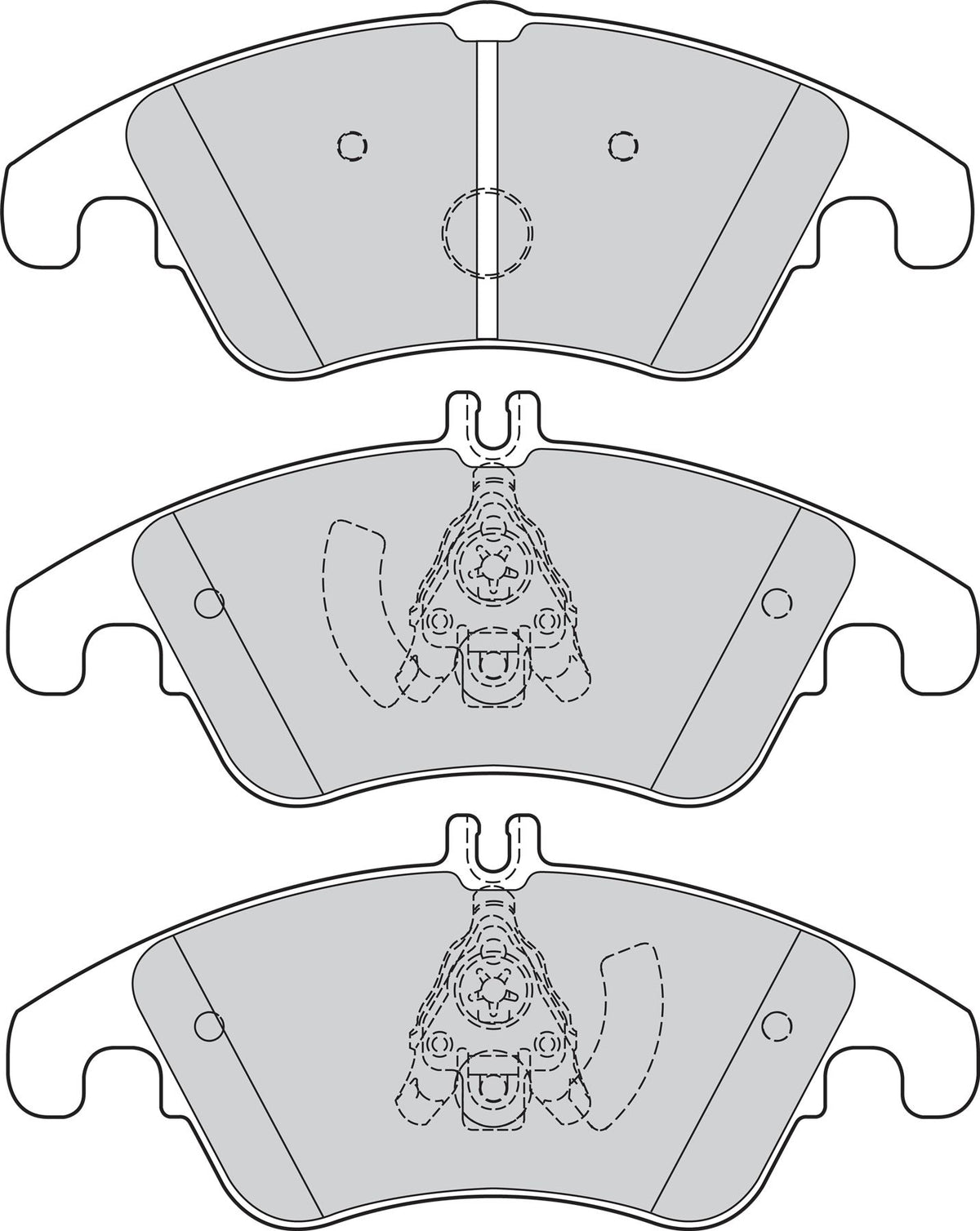 Valeo Front Brake Pad Set for Mercedes-Benz, OEM quality, OEM 0054201020, MPN 302160