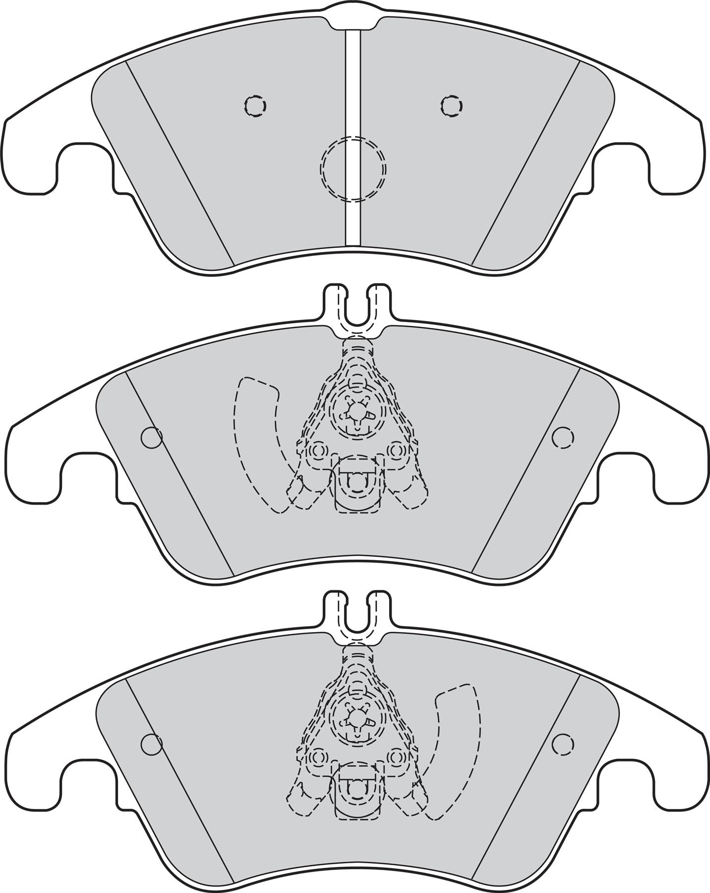 Valeo Front Brake Pad Set for Mercedes-Benz, OEM quality, OEM 0054201020, MPN 302160