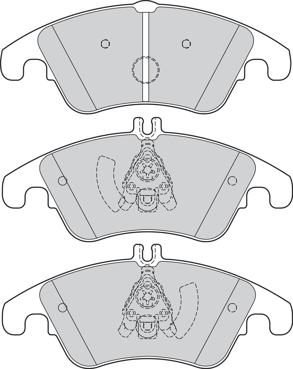 Valeo Front Brake Pad Set for Mercedes-Benz, OEM quality, OEM 0054201020, MPN 302160