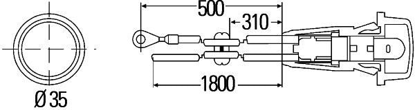 Hella Indicator for Vauxhall, OEM quality, OEM 46/99 - View 2