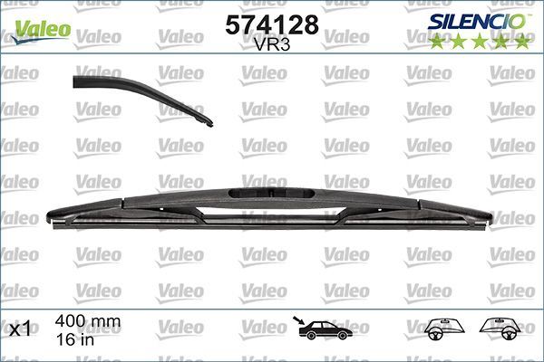 Valeo Rear Wiper Blade for Nissan, Vauxhall & more, OEM quality, OEM 7711130022, MPN 574128