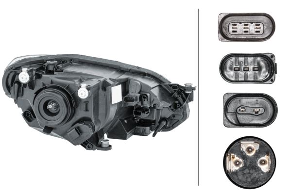 Hella Left Headlight – Volkswagen | OEM 1S1 941 015 AA - View 2