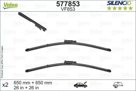Valeo Front Wiper Blade Set for Seat, OEM quality, OEM 5P0955425G, MPN 577853