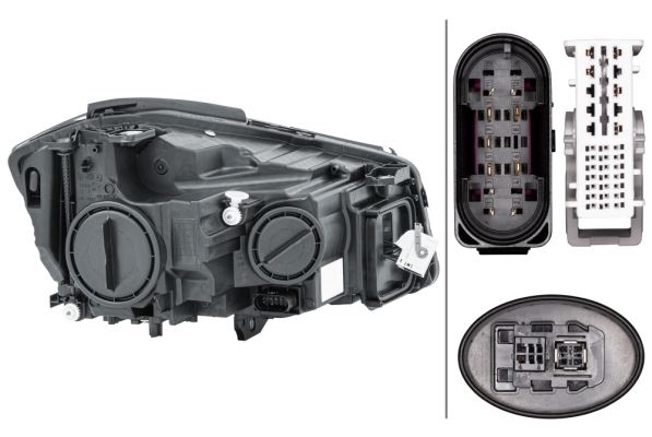 Mercedes-Benz A-Class Left Headlight | Hella OEM 176 820 27 61 - View 2