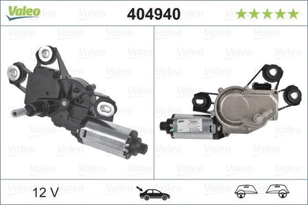 Valeo Rear Wiper Motor for Volkswagen, OEM quality, OEM 7E0955711C, MPN 404940