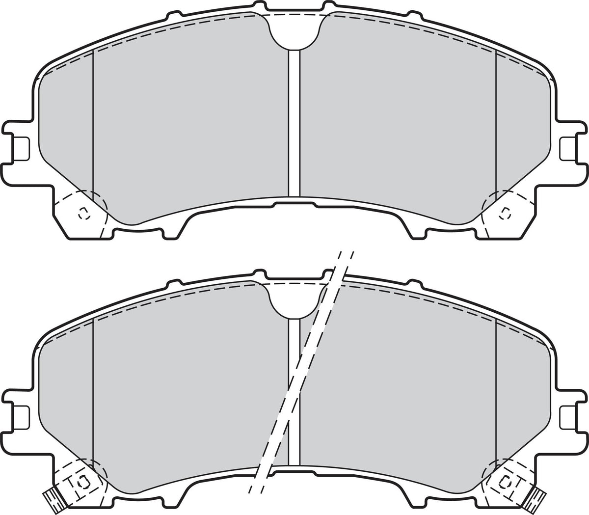 Valeo Front Brake Pad Set for Nissan, Renault & more, OEM quality, OEM 410608710R, MPN 302167