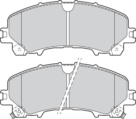 Valeo Front Brake Pad Set for Nissan, Renault & more, OEM quality, OEM 410608710R, MPN 302167