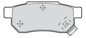 Valeo Rear Brake Pad Set for MG, Honda & more, OEM quality, OEM 06022-SP8-000, MPN 301053