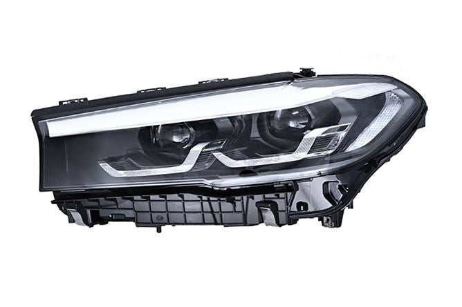 BMW 5 Series Left Headlight, Hella OEM, OEM 63118495281 - View 2