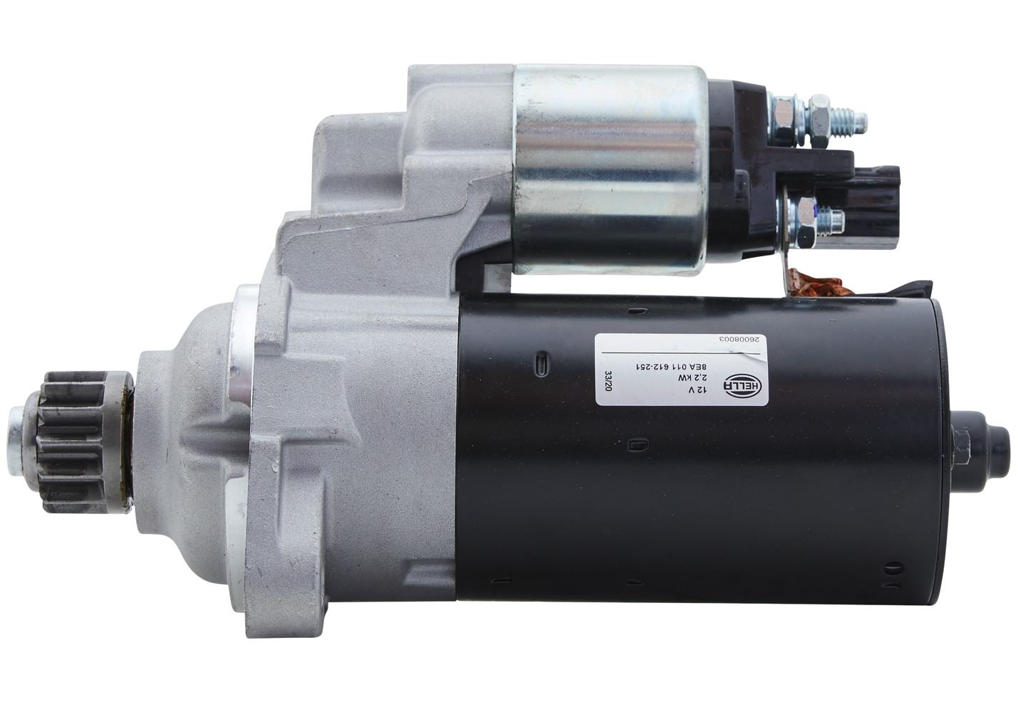 Hella Starter Motor for Volkswagen, Skoda & more, OEM quality, OEM 02T 911 024 J, MPN 8EA 011 612-251