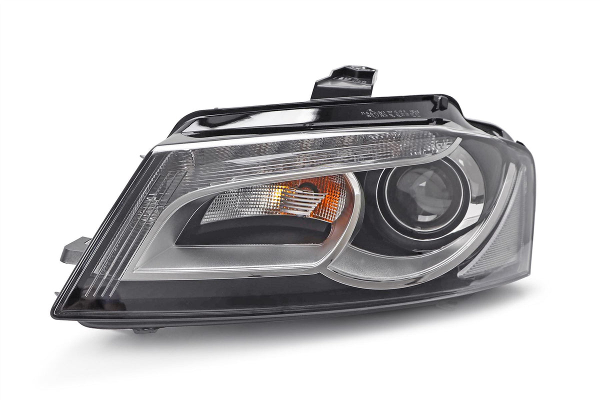 Hella Bi-Xenon LED DRL Left Headlight for Audi, OEM quality, OEM 8P0941003, MPN 1LL 009 648-411