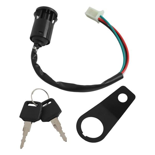 Ignition Switch Key with Mounting Bracket - OEM 2-POSITION | Eurowagens - View 3
