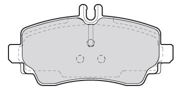 Mercedes-Benz A-Class Front Brake Pad Set, Valeo OEM, OEM 1684200020, MPN 301549