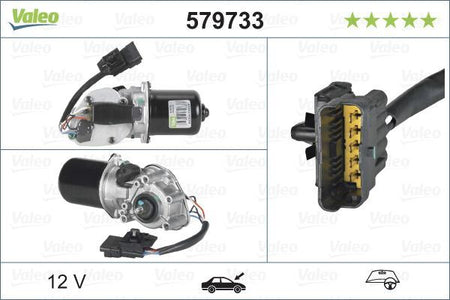 Valeo Front Wiper Motor for Renault, Nissan & more, OEM quality, OEM 2881000QAD, MPN 579733