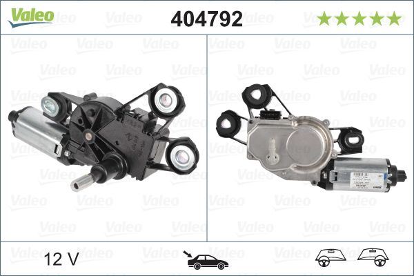 Valeo Rear Wiper Motor for Volkswagen, OEM quality, OEM 7E0955712, MPN 404792