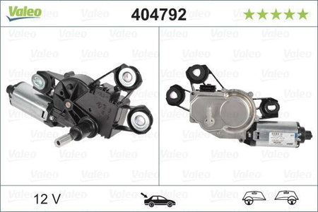 Valeo Rear Wiper Motor for Volkswagen, OEM quality, OEM 7E0955712, MPN 404792
