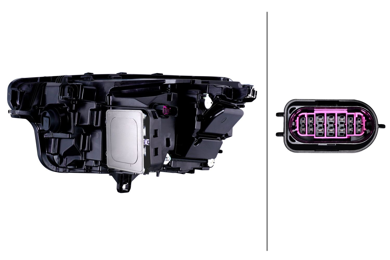 Hella Matrix Right Headlight for Audi, OEM quality, OEM 85E 941 040 A - View 3