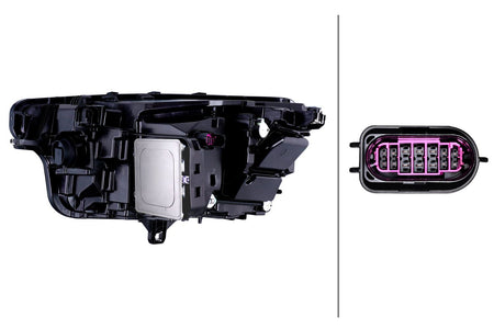 Hella Matrix Right Headlight for Audi, OEM quality, OEM 85E 941 040 A - View 3