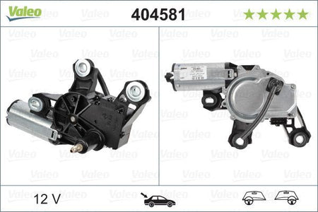 Skoda Octavia Rear Wiper Motor, Valeo OEM, OEM 1U6955711B, MPN 404581