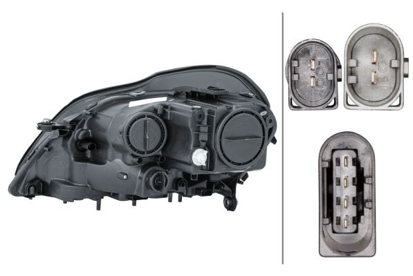 Mercedes-Benz GL-Class Right Headlight | Hella OEM 164 820 06 61 - View 2