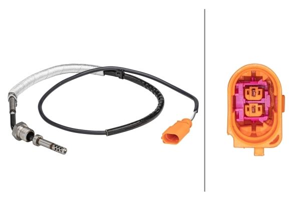 Hella Exhaust Gas Temperature Sensor for Volkswagen, Seat & more, OEM quality, OEM 045906088F, MPN 6PT 358 181-131