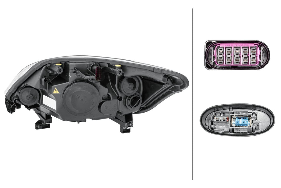 Ford Kuga I Right Headlight | Hella OEM 1 590 741, MPN 1EL 009 696-761