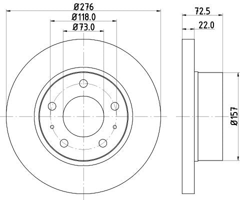 Hella Brake Disc for Iveco, OEM quality, OEM 42470836 - View 4