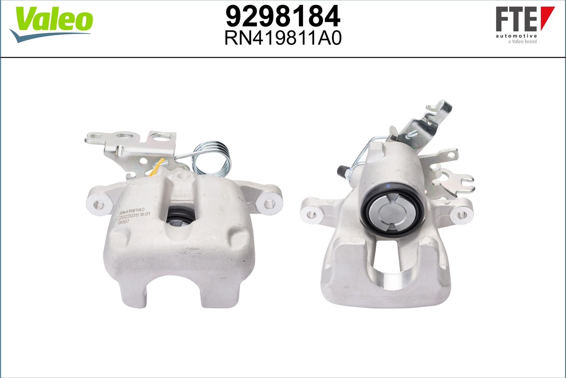 Volkswagen Caddy Left Brake Caliper Left, Valeo OEM, OEM 2K0615423, MPN 9298184