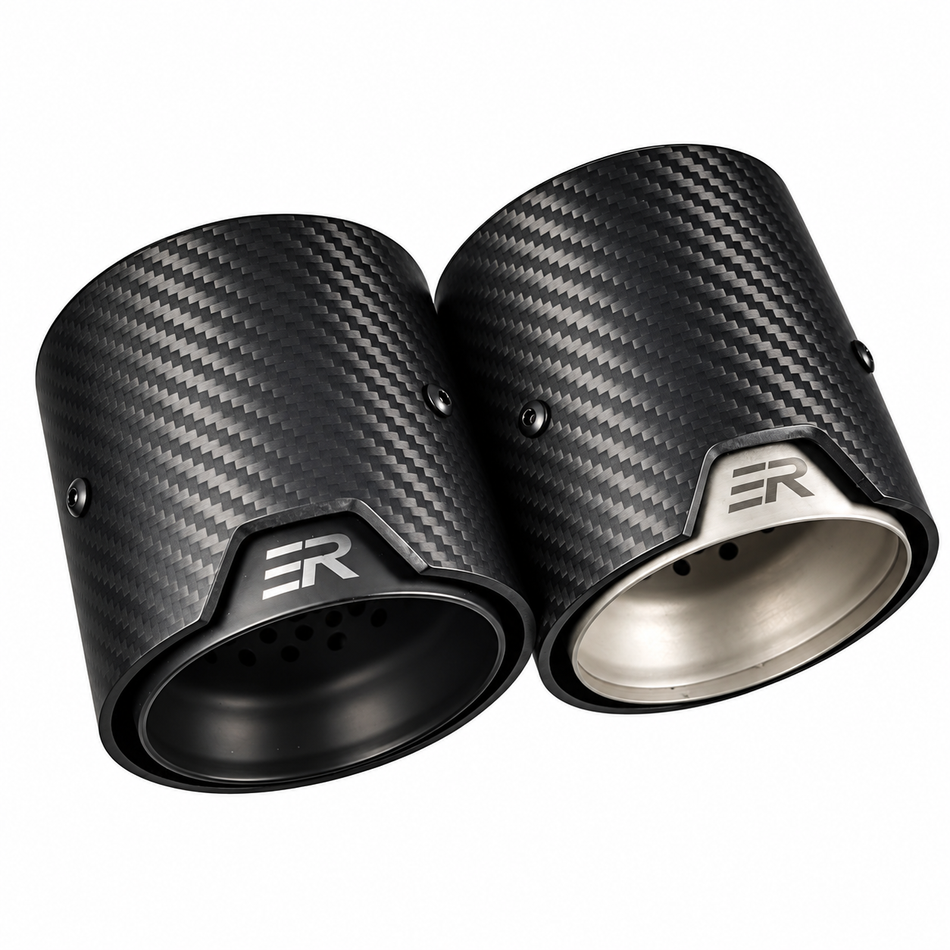 Single Exhaust Tip Carbon Fiber