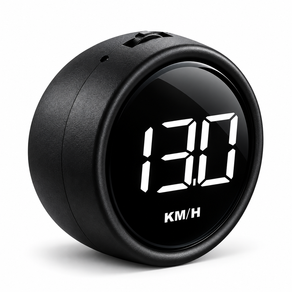OBD2 Digital HUD Gauge - Speed, Water Temperature & Voltage - Universal Fit