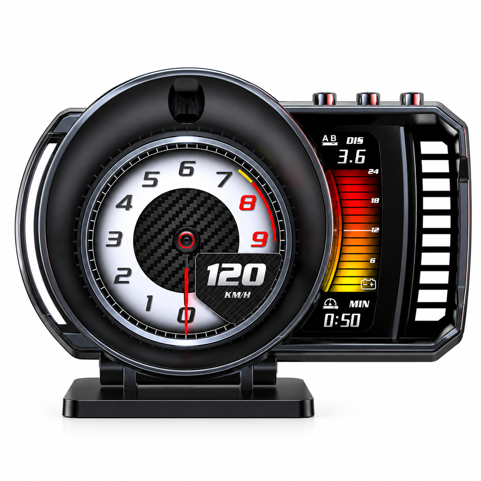 P28 OBD2 + GPS Head-Up Display with RGB Gesture Control