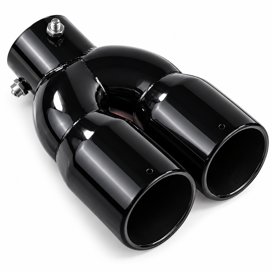 Twin Exhaust Tip Double-Barrel 304 Stainless Steel