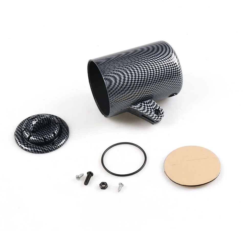 Single Gauge Cup Mount Holder 52mm Carbon Style