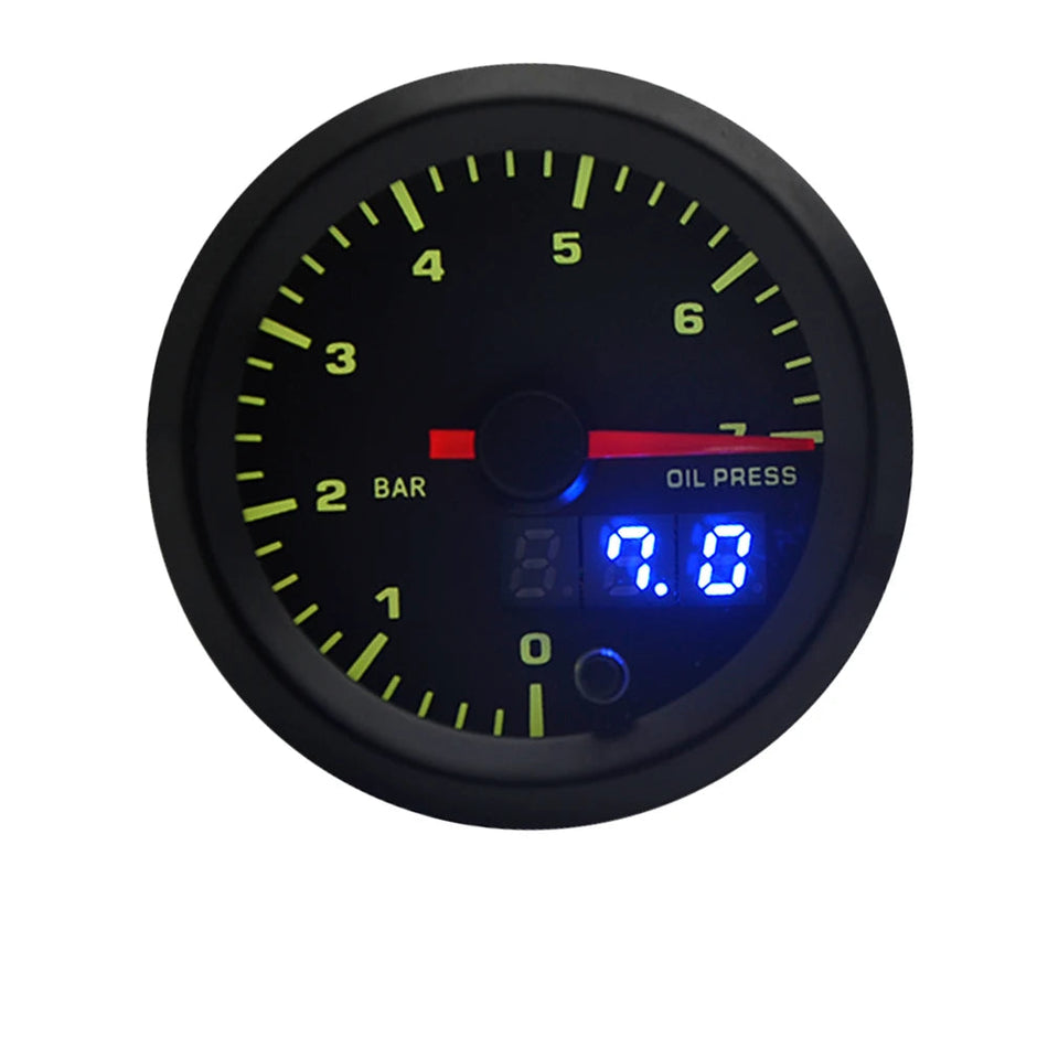 52mm Analogue/Digital Dual-Display Oil Pressure Gauge