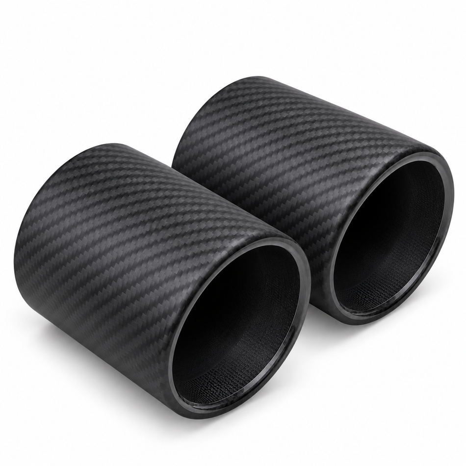 Matt Carbon Fibre Exhaust Pipe Tip Cover