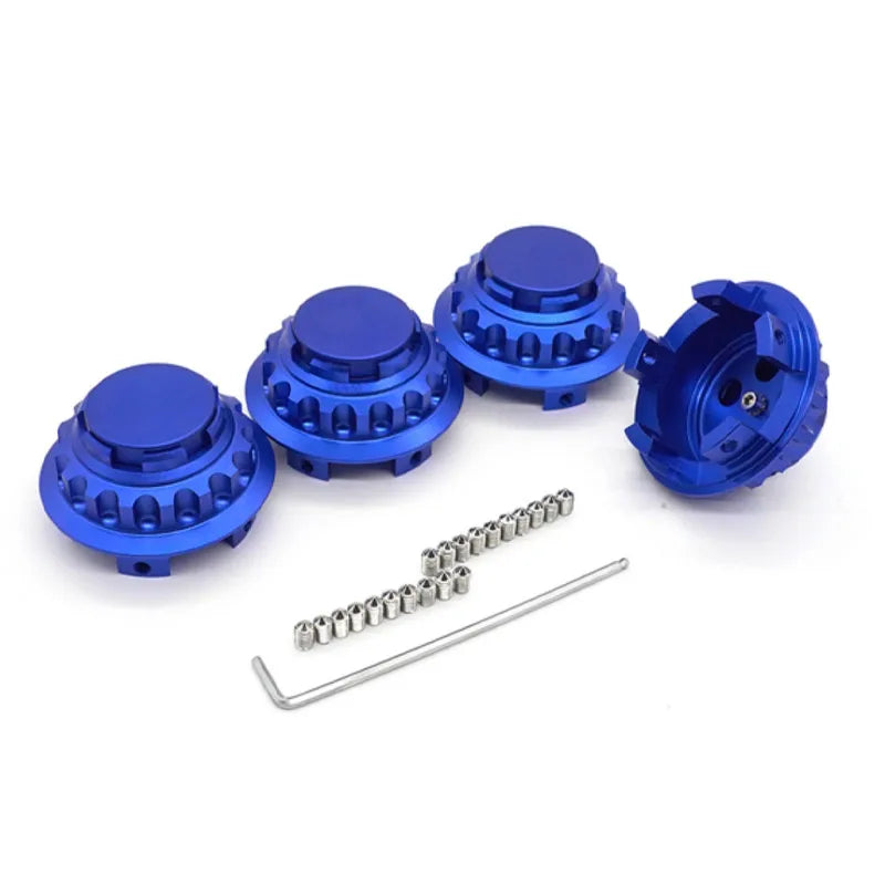 Wheel Center Hub Cap Set 76mm - Blue