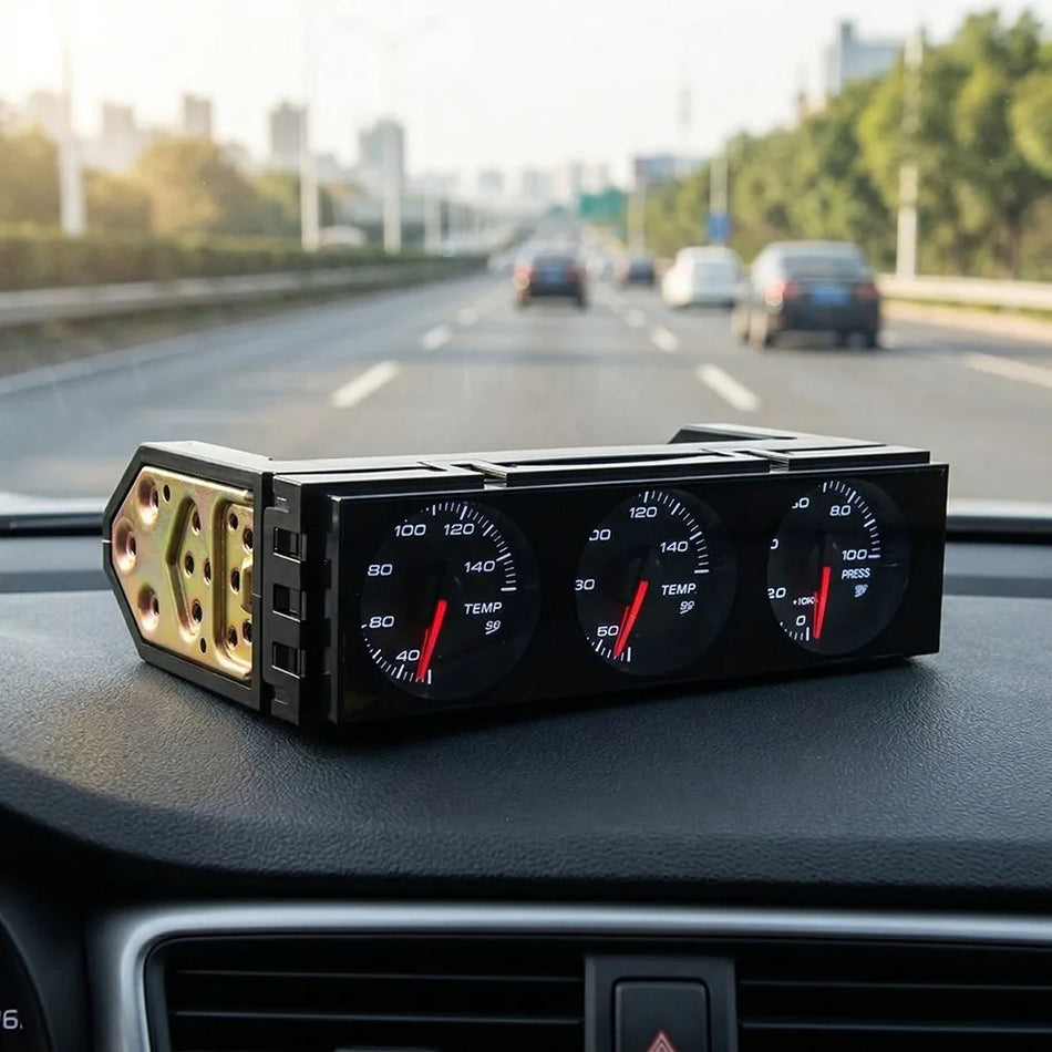 Analogue Triple Gauge Pod - Water Temp, Oil Temp