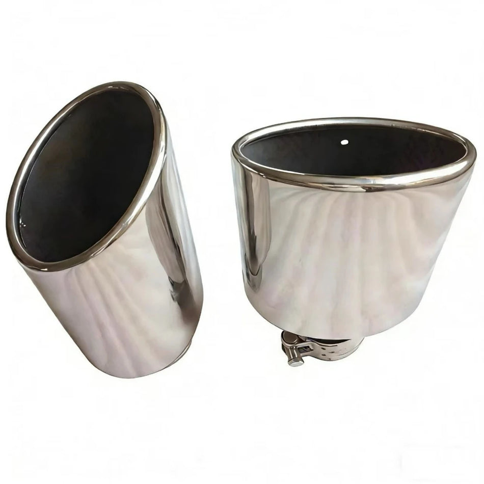 Stainless Steel Oval Exhaust Tip - Universal Fit