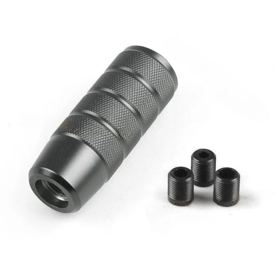 Knurled Aluminum Gear Shift Knob - Titanium