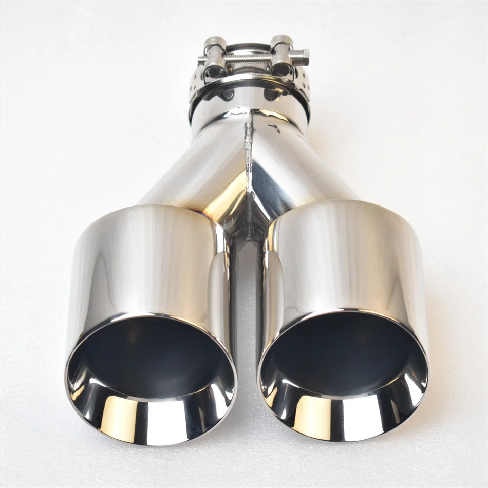 Polished Stainless Steel Dual Exhaust Tip
