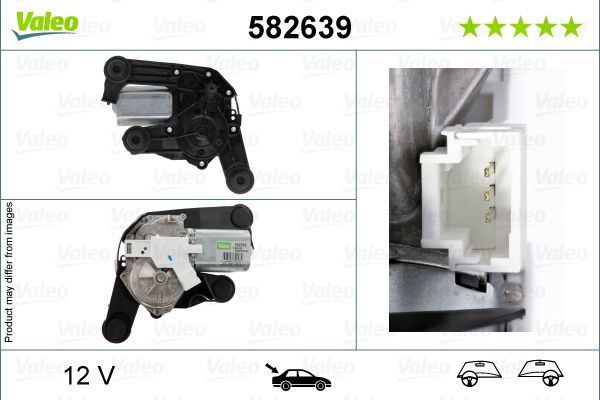 Citroen C3 Rear Wiper Motor, Valeo OEM, OEM 6405QJ - View 3