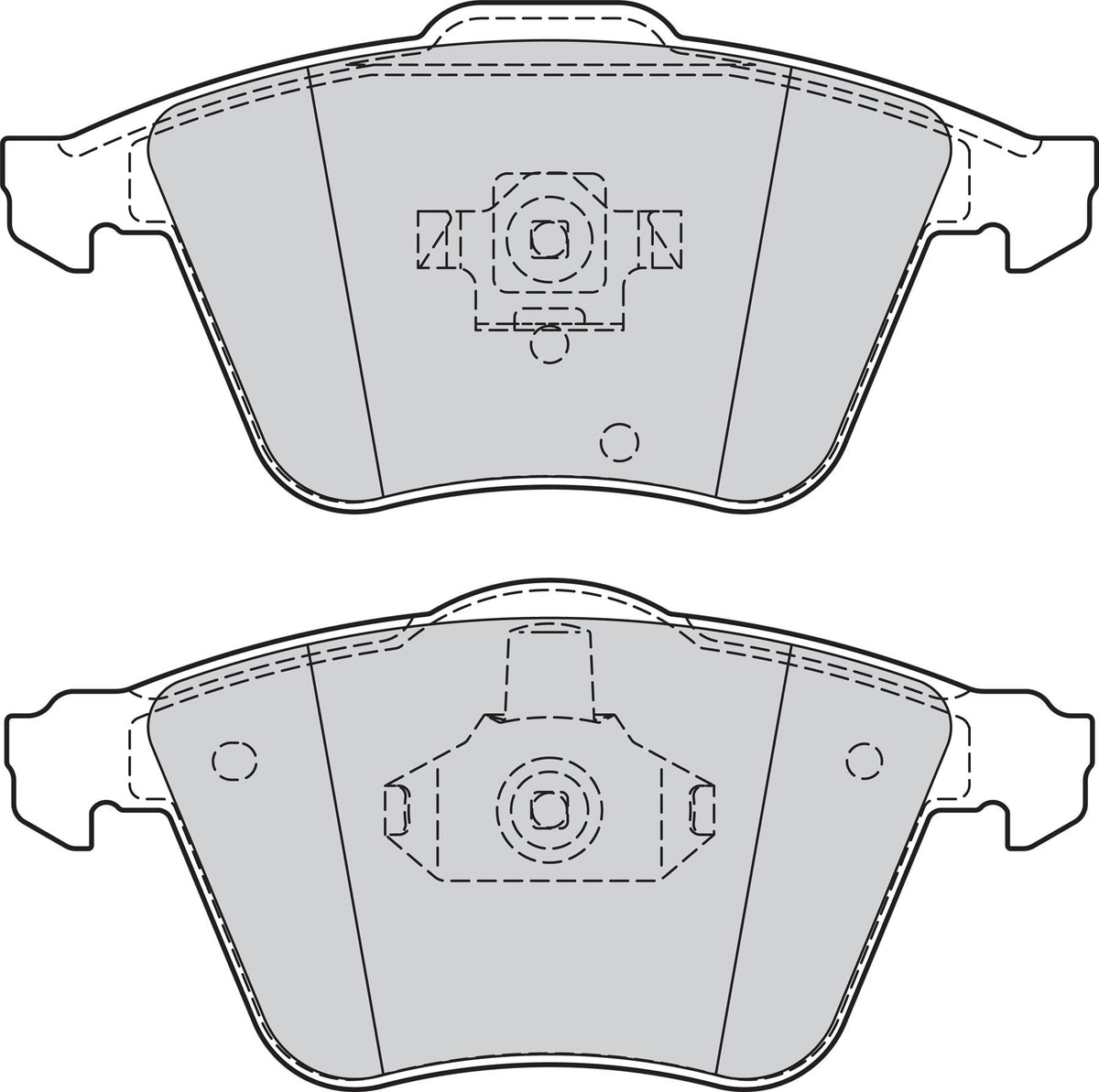 Valeo Front Brake Pad Set for Volvo, Vauxhall & more, OEM quality, OEM 4N5J-2K021-AA, MPN 302068