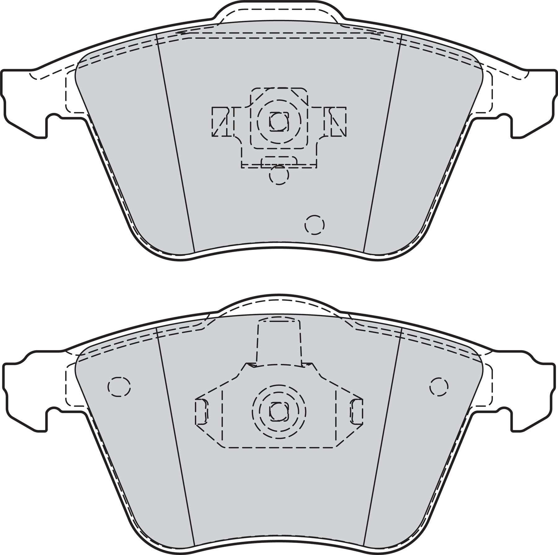 Valeo Front Brake Pad Set for Volvo, Vauxhall & more, OEM quality, OEM 4N5J-2K021-AA, MPN 302068